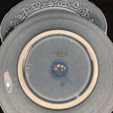 Assiettes de Gien bleu