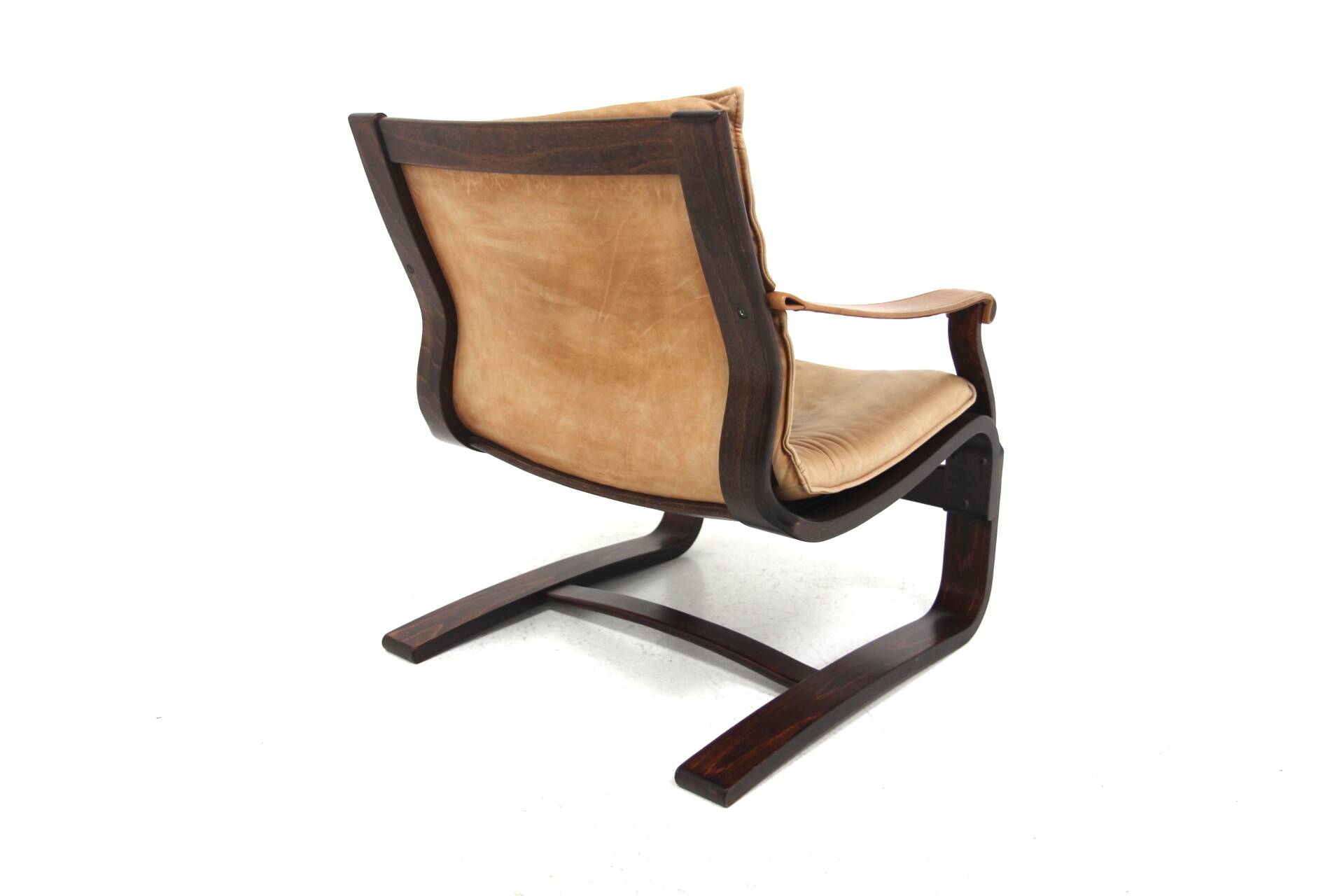 Scandinavian Nelo leather armchair, Norway, 1980