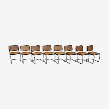 Série de 8 chaises Marcel Breuer 1980, édition Knoll International