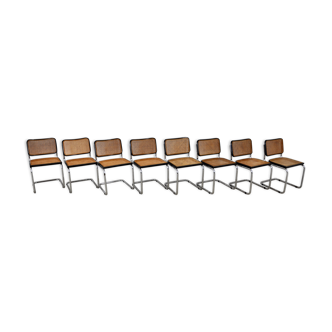 Knoll International Dinning chairs by Marcel Breuer 1980S Set8
