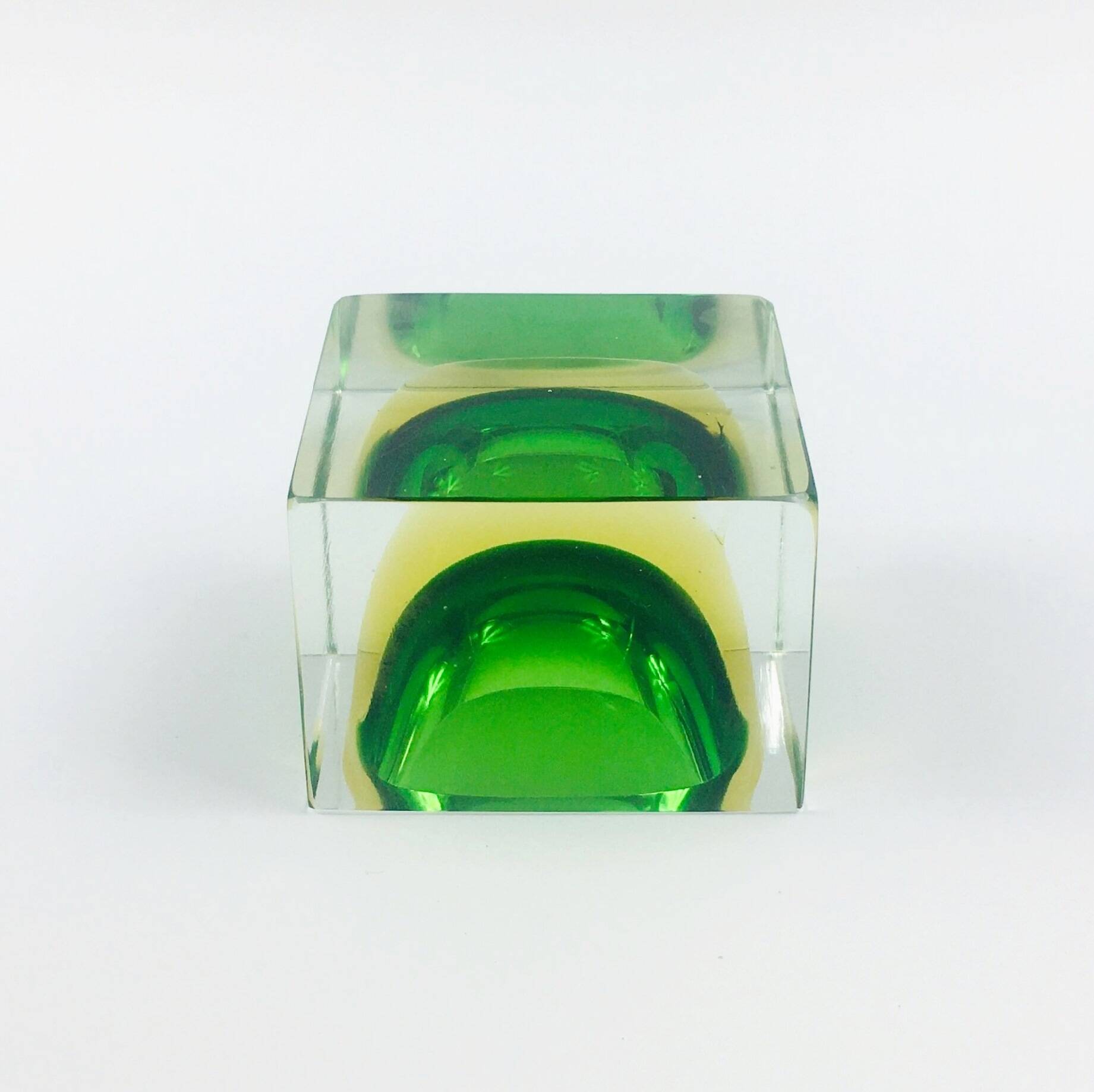 Sommerso Murano Glass Catch-All or Ashtray by Flavio Poli for Seguso Vetri D'Arte, Italy, 1970s