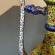 Chinese ewer in painted enamel on copper – floral decoration - Canton 18