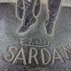 Large Catalan wall plate La Sardana signed Roussillon ceramic 50 60