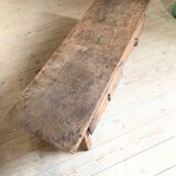Table basse de ferme rustique ancienne en chêne