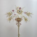 Ca'Rezzonico Blown Murano Glass 6 Arms Floor Lamp, Italy, 1950s