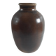 Brown vase signed Barotte