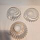 Set of 3 vintage Huilor GHB bowls – moulded glass
