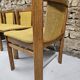 4 chaises en tissu et bois, 1970