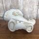Old corn plenty vase white ceramic vintage moustiers decor