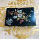 19th-century Chinese lacquer box, handmade motifs, coat of arms of PARIS