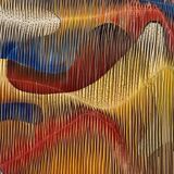 Textile sculpture-painting: The Dance of Colors