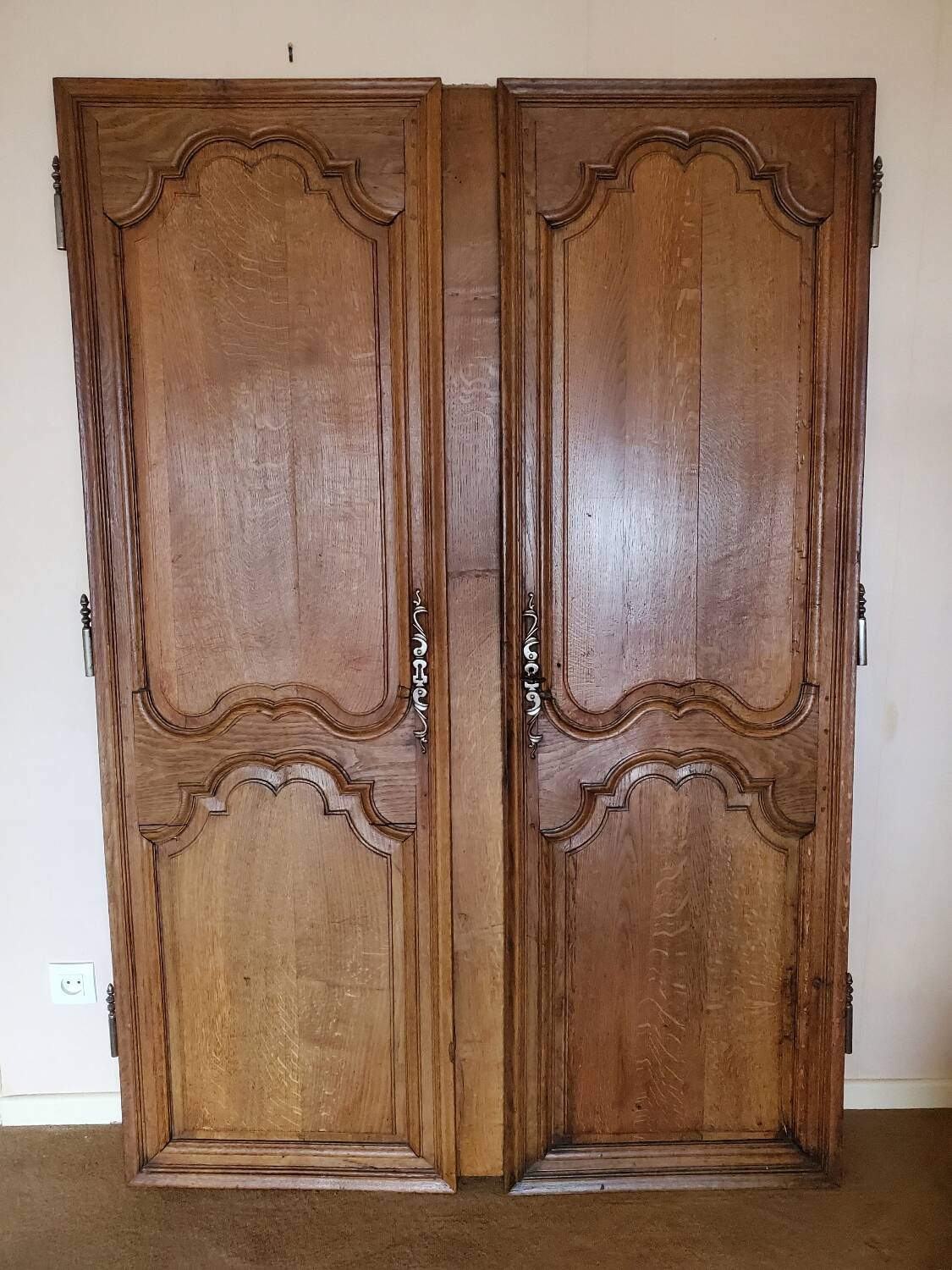 Pair of 19th century oak doors