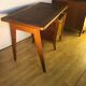 Bureau 1950 pieds compas et chaise scandinave