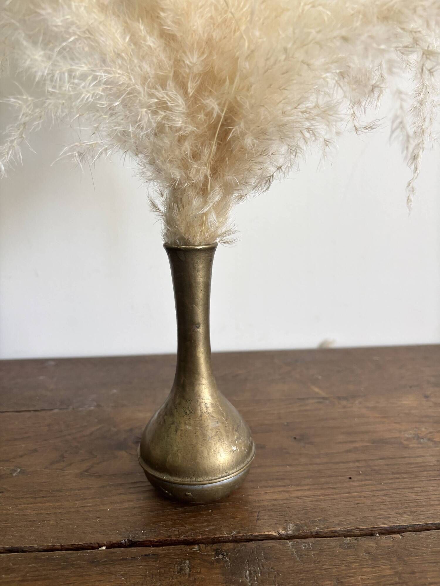 Vintage patinated brass soliflore – 1950s/70s