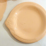 Set of 10 plates Fish Longwy