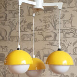 Vintage yellow pendant lamp 1970