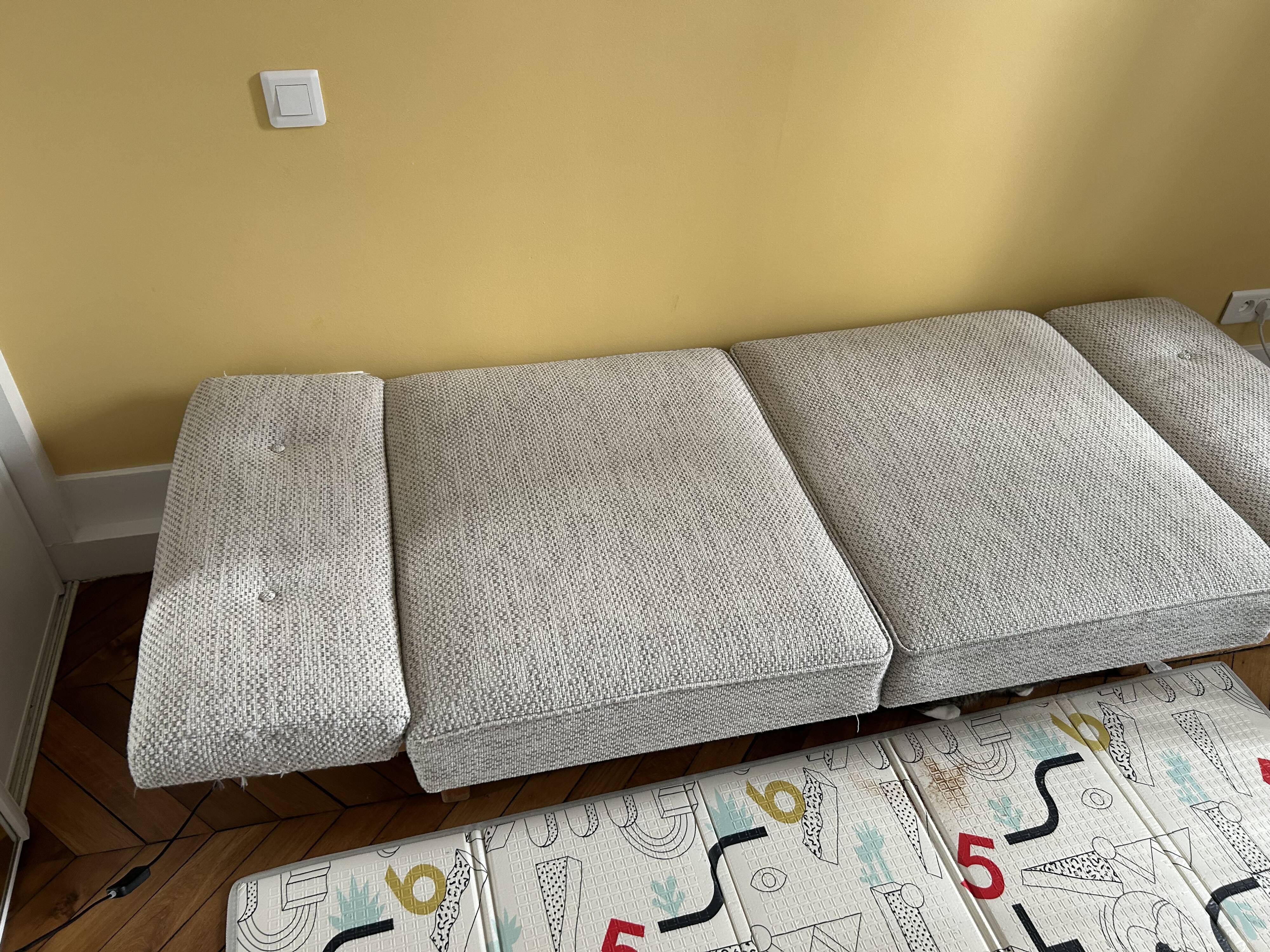 Daubes Stella Knoll - retapissé kvadrat gris