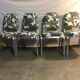 Aluminum chairs covered with Yasmine All overdose multicolor fabric Maison Thevenon arma Burgess