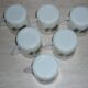 Opaline glass cups decorations OPEL 6 pieces
