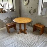 Les Arcs stools and table  1960