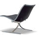 Armchair "Skater" by Jorgen Kastholm for KILL black leather 1st edition