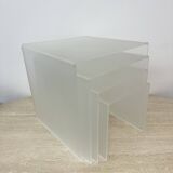 Set of 4 lucite nesting tables , 1970s