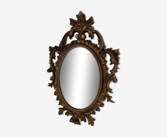 Miroir doré 19x30cm
