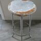 Wooden and metal high stool, 1960s