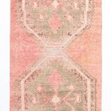 Red & Brown Classic Vintage Persian Runner Rug, 84x410Cm