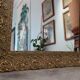 Golden stucco mirror 55 x 60 cm
