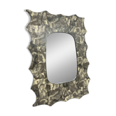 Miroir forme libre à décor d'angelots