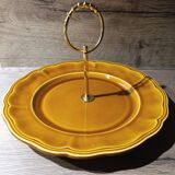 Louis XV style honey/ochre Lunéville cake stand 🍰 with handle