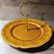 Louis XV style honey/ochre Lunéville cake stand 🍰 with handle