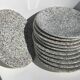 10 Grey-Black Speckled Dessert Plates