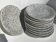 10 Assiettes dessert mouchetées gris noir