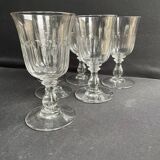 6 verres à eau XIXème – Établissements Legras