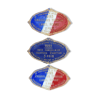 3 agricultural competition plates