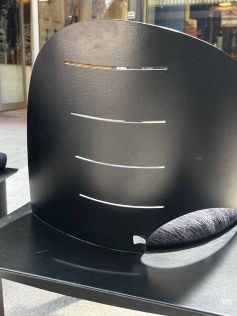 Pair of Patrice Bonneau designer chairs - Genexco Edition - 1980s