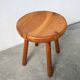 Pine stool assigned to Charlotte Perriand for Les Arcs.