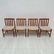 1960s Set of 4 Vintage Teak Dining Chairs by Slagelse Møbelværk