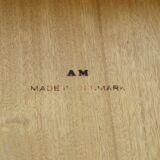 Danish teak meal table 60's with extension cords