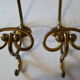 Vintage brass patères