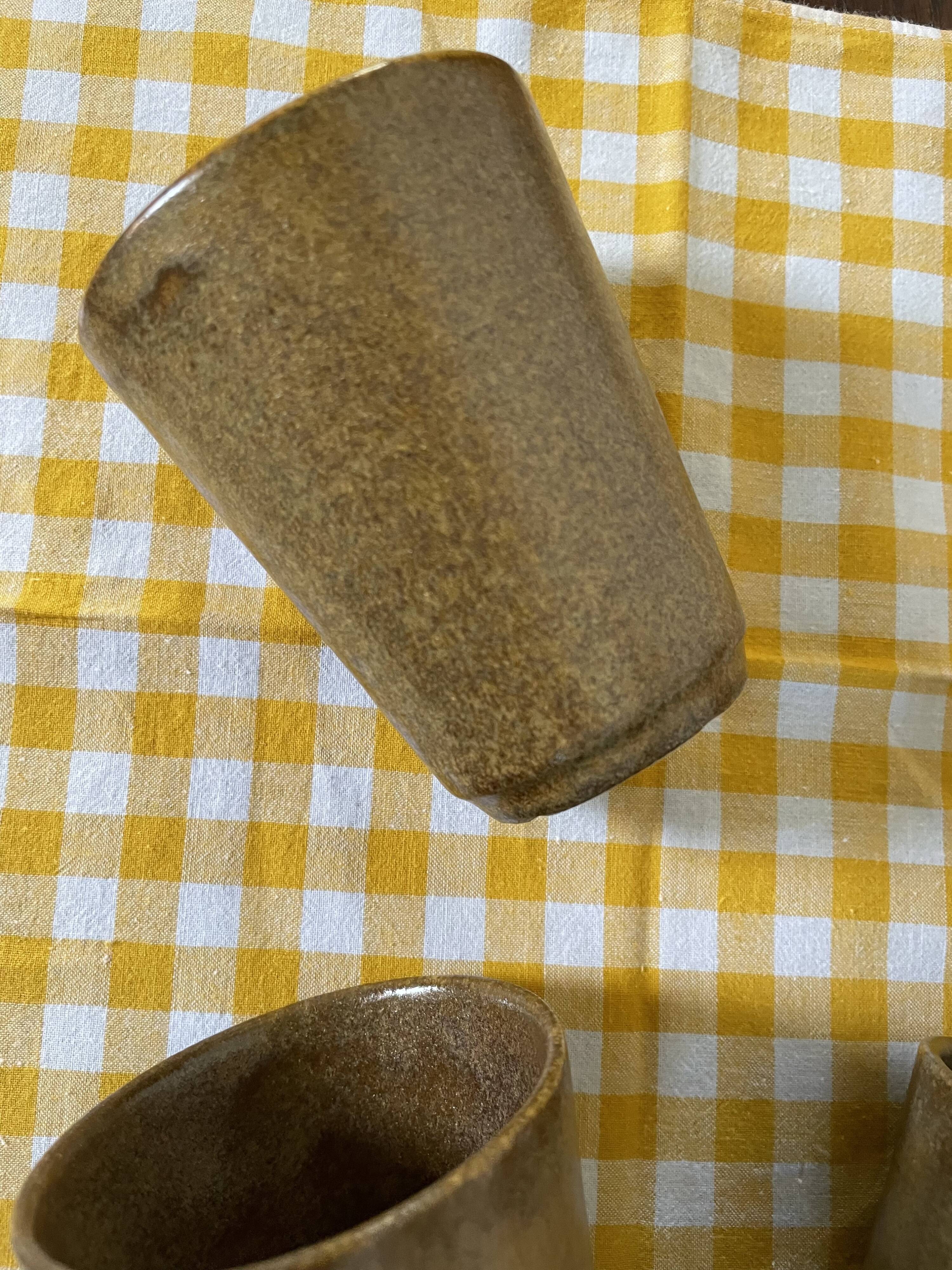 Digoin stoneware mugs