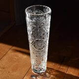 Bohemian crystal vase