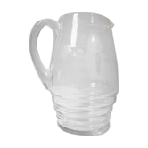 Vintage pitcher in chiseled glass