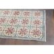 1970s Turkish Oushak Handmade Wool Cotton Beige Area Rug 101x191