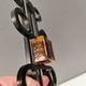 Vintage wall candle holder, wrought iron and  pressed orange/amber glass