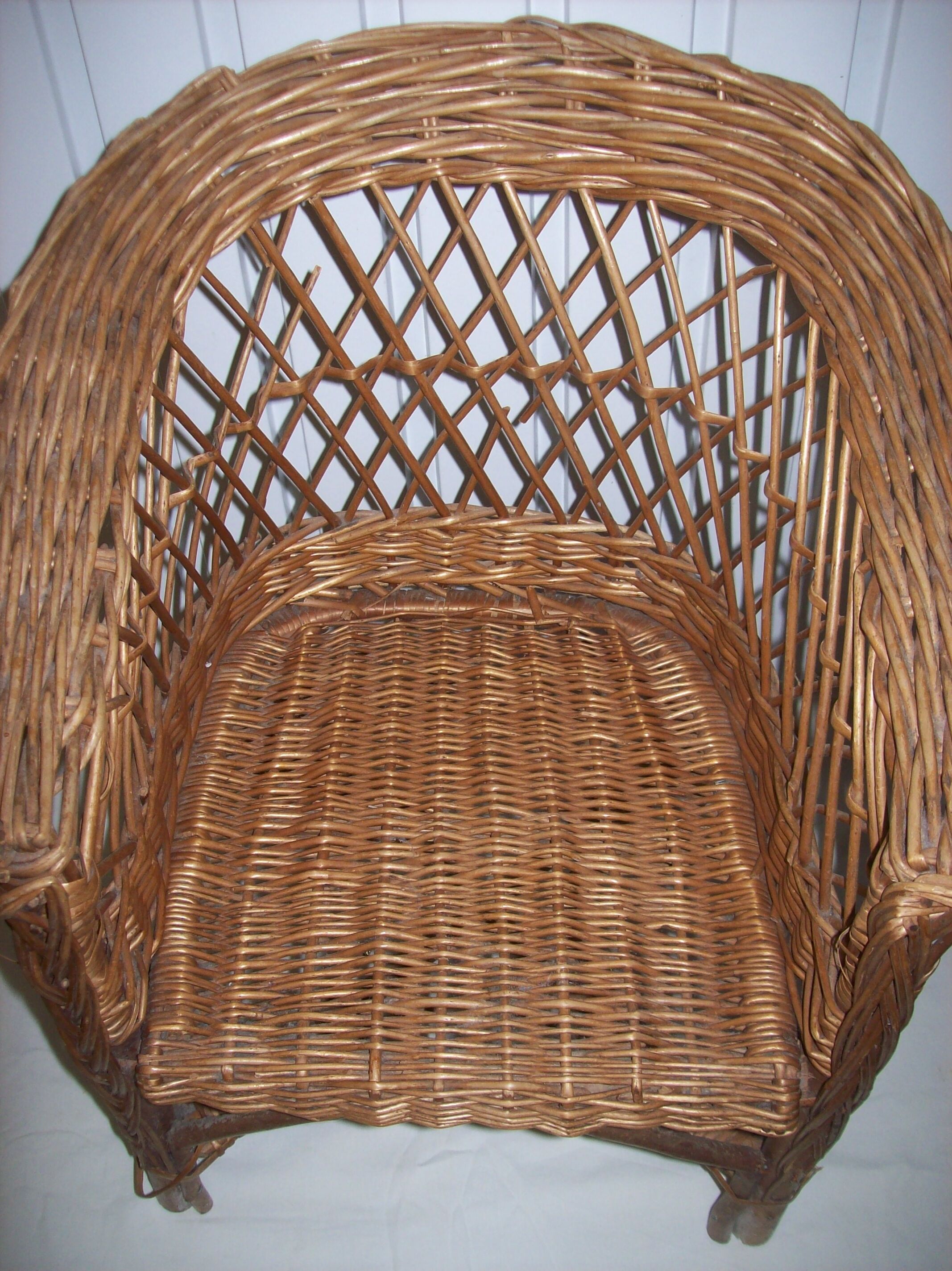 Wicker child fauteuril