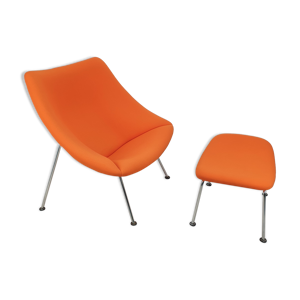 Fauteuil et ottoman Oyster