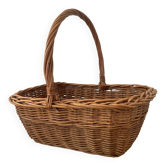 Panier vintage en osier tressé